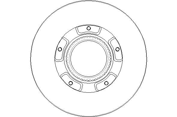Disctech Brake Disc - Fits Ford - ABD3184 - Rear Axle