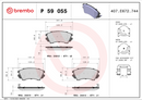 Brembo Brake Pad Set - P59055