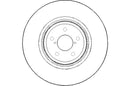 Disctech Brake Disc - Fits Bmw, Subaru - ABD3097 - Front Axle