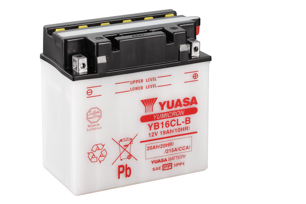 YB16CL-B (CP) 12V Yuasa Yumicron Motorcycle Battery