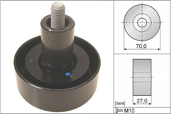 INA Deflection/Guide Pulley - V-Ribbed Belt - Part No - 532065710