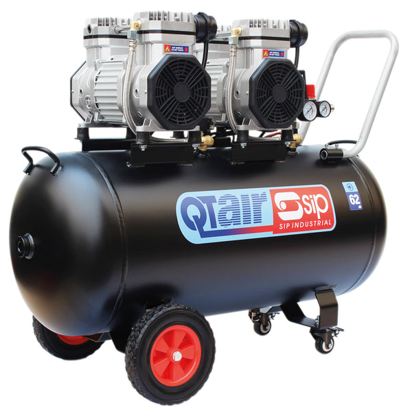 SIP QT AIR DD 3hp 100ltr Quiet Ultra Low Noise Oil-Free Direct Drive Compressor