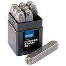 Draper 0-9 Number Stamp Set 1/4" - 37338