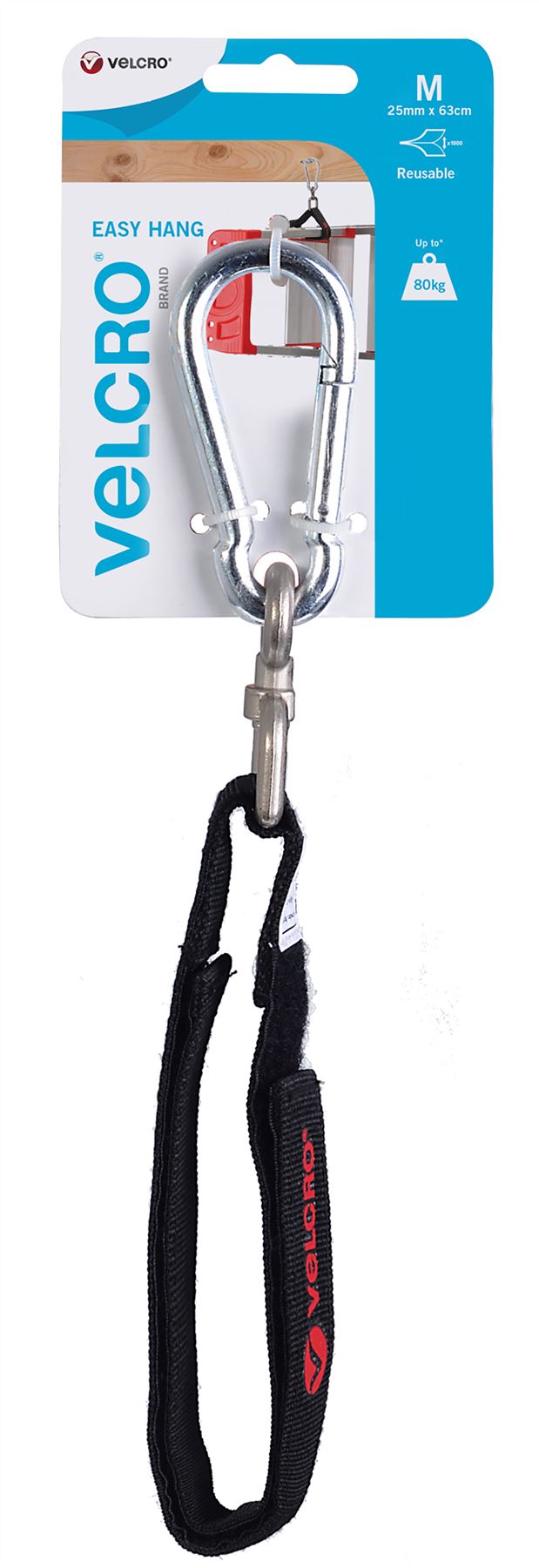 Velcro EC60394 Easy Hang Strap 80kg strength 25mm x 63cm