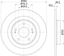 Mintex Brake Discs fits -Citroën Mitsubishi Peugeot S284:5 MDC2602 (also fits other vehicles)