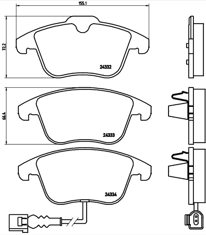 Brembo Brake Pad Set - P85112