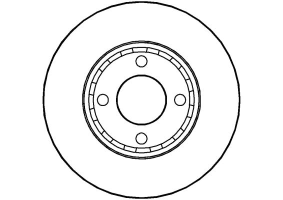Disctech Brake Disc - Fits Audi - ABD3522 - Front Axle
