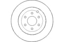 Disctech Brake Disc - Fits Mercedes-benz, Nissan - ABD2205 - Rear Axle