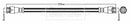 Borg & Beck Brake Hose  - BBH6701 fits Skoda Felicia,Fiat 500,500C