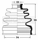 First Line Cv Joint Boot Kit Part No -FCB2839