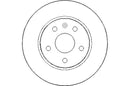 Disctech Brake Disc - Fits Opel - ABD2095 - Front Axle