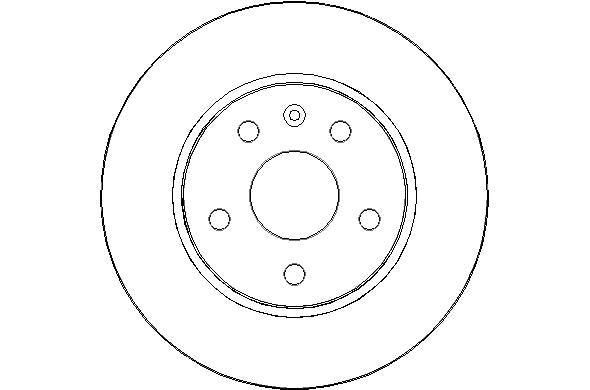 Disctech Brake Disc - Fits Opel - ABD2095 - Front Axle