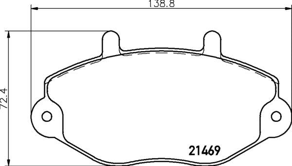Mintex Brake Pad Set fits -Ford MDB2001 (also fits other vehicles)