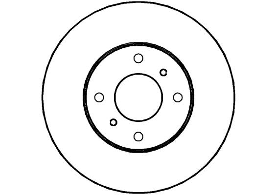 Disctech Brake Disc - Fits Ac, Nissan - ABD2062 - Front Axle