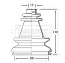 Borg & Beck Cv Joint Boot Kit Part No -BCB2502