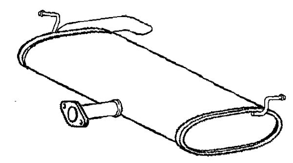 Klarius KA172L - Box With Tail Pipe  - Fits Hyundai TUCSON (TL, TLE) 1.6 GDi