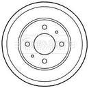 Borg & Beck Brake Drum (Single) -BBR7222