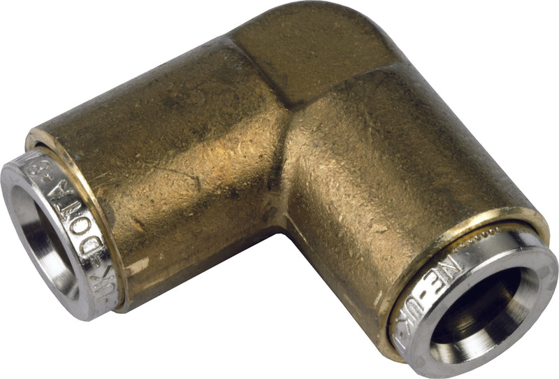 Brass Elbow Connectors - Metric - Push-In  - 625344 x3