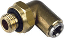 Brass Elbow Studs - Metric - Push-In  - 625389 x3