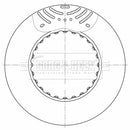 Borg & Beck Brake Disc - BBD32888