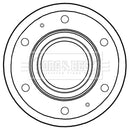 Borg & Beck Brake Disc (Single)  - BBD6015S