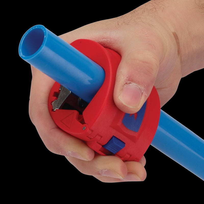 Knipex 90 22 10 BK BiX Cutters for Plastic Pipes and Sealing Sleeves, 72mm