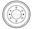 Borg & Beck Brake Drum (Single) -BBR7163