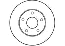 Disctech Brake Disc - Fits Fiat, Rover - ABD2646 - Front Axle