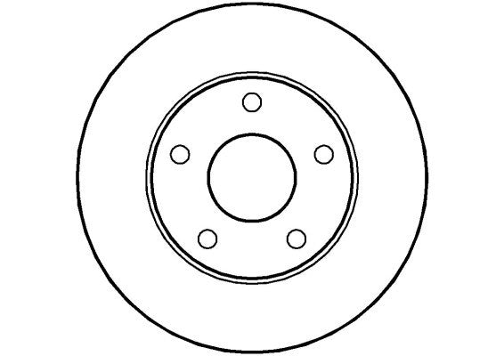 Disctech Brake Disc - Fits Fiat, Rover - ABD2646 - Front Axle
