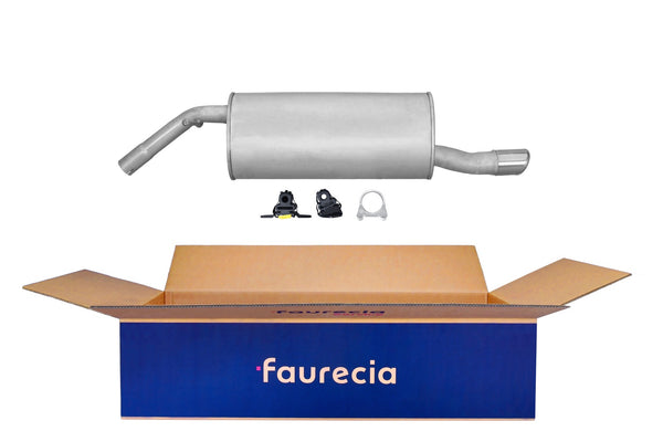 FAURECIA 8LD 366 032-841 Rear Muffler - Easy2Fit® Kit - fits PEUGEOT 206