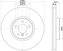 Mintex Brake Discs fits -BMW S290:5 MDC2330 (also fits other vehicles)