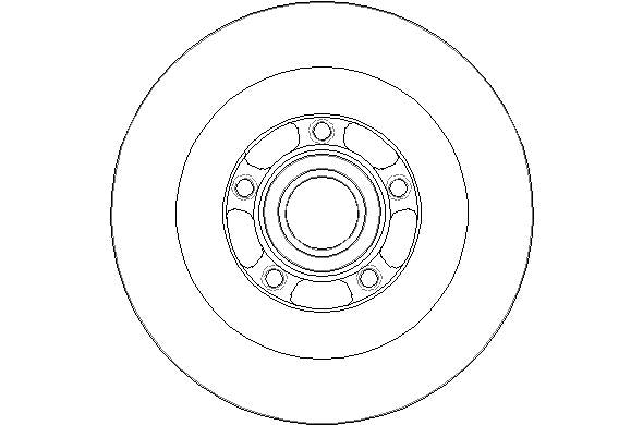 Disctech Brake Disc - Fits Renault, Vw - ABD3119 - Rear Axle