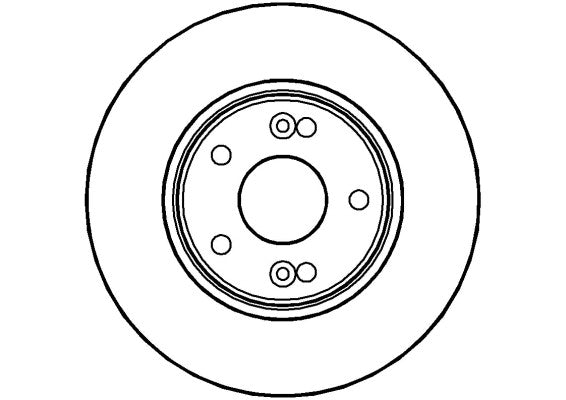Disctech Brake Disc - Fits Renault - ABD2794 - Front Axle