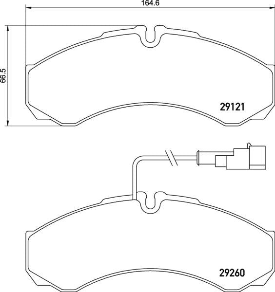 Mintex Brake Pad Set fits -Iveco Nissan MDB3061 (also fits other vehicles)
