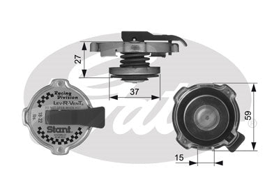 Gates Radiator Cap - RC10381