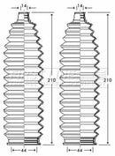 First Line Steering Gaiter Kit Part No -FSG3256