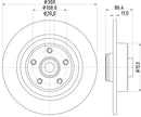 Mintex Brake Discs fits -Renault V262:5 MDC1889 (also fits other vehicles)