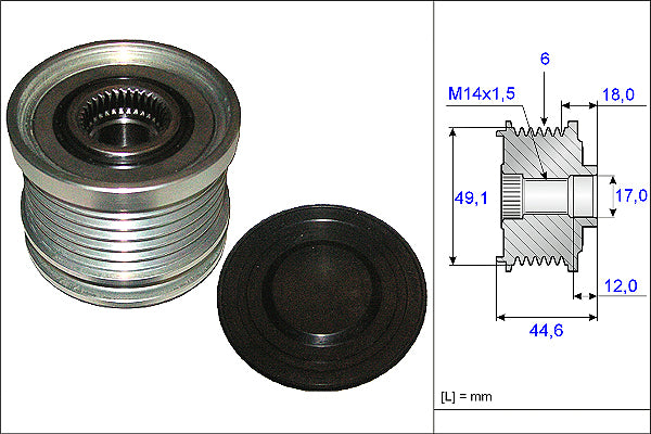 INA Alternator Freewheel Clutch - Part No - 535018210