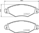 Mintex Brake Pad & Disc Kit fits -Peugeot MDK0208 (also fits other vehicles)