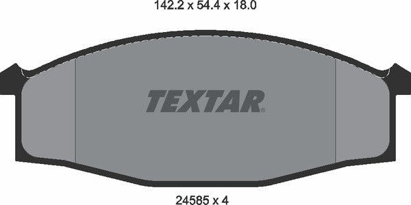 Textar Brake Pad Set - 2458501