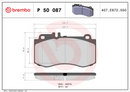 Brembo Brake Pad Set - P50087