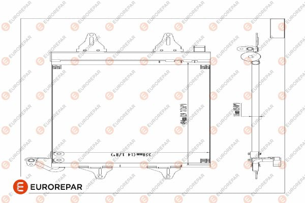 Eurorepar Air Conditioning Condenser - 1609634780