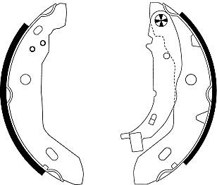 Mintex Brake Shoes fits -MercedesBenz MFR437 (also fits other vehicles)