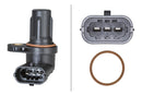 HELLA 6PU 012 039-001 Sensor, wheel speed - 12V - 2-pin connector - Front Axle Right