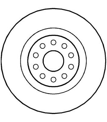 Disctech Brake Disc - Fits Lancia, Renault - ABD2792 - Front Axle