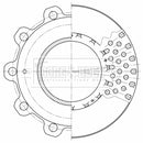 Borg & Beck Brake Disc - BBD32607