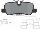 Land Rover, Brake Pad Set - Textar 2419201