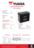Yuasa GS Auxiliary Battery - HJ-S46B24L(S) - 4 Year Warranty