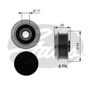 Gates DriveAlign Overrunning Alternator Pulley - OAP7037