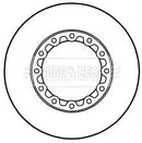 Borg & Beck Brake Disc Single Part No -BBD6020S